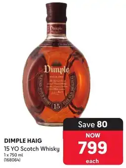 Makro’s liquor Dimple Haig 15 YO Scotch Whisky offer