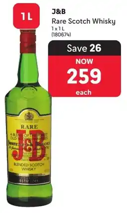 Makro’s liquor J&B Rare Scotch Whisky offer