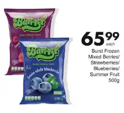 Save Burst Frozen Mixed Berries/ Strawberries/ Blueberries/ Summer Fruit offer
