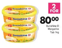 Save Sunshine D Margarine Tub offer