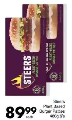 Save Steers Plant Based Burger Patties offer
