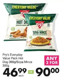 Save Fry's Everyday Value Pack Hot Dog/ Soya Mince offer