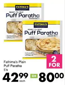 Save Fathima's Plain Puff Paratha offer