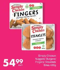 Save Simply Chicken Nuggets/ Burgers/ Fingers/ Steaklets Bites offer