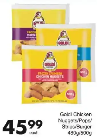 Save Goldi Chicken Nuggets/ Pops/ Strips/ Burger offer