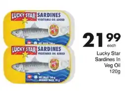 Save Lucky Star Sardines In Veg Oil offer