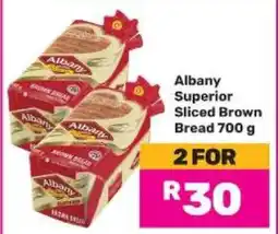 Game Albany Superior Sliced Brown Bread 700 g offer