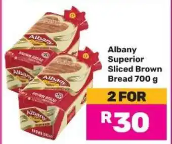 Game Albany Superior Sliced Brown Bread 700 g offer