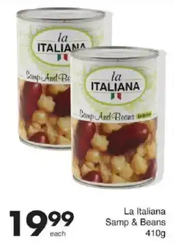 Save La Italiana Samp & Beans offer