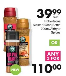 Save Robertsons Master Blend Bottle/ Airfryer Spices offer