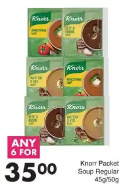 Save Knorr Packet Soup Regular offer