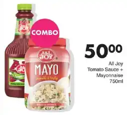 Save All Joy Tomato Sauce + Mayonnaise offer