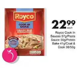Save Royco Cook In Sauces/ Pasta Sauces/ Potato Bake/ Coat & Cook offer