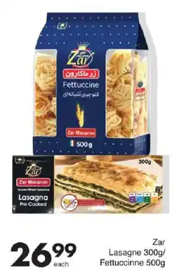 Save Zar Lasagne/ Fettuccinne offer