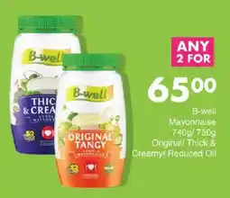 Save B-well Mayonnaise Original/ Thick & Creamy/ Reduced Oil offer