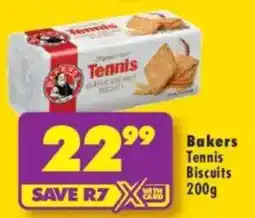 Shoprite Bakers Tennis Biscuits offer