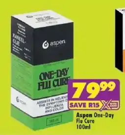 Shoprite Aspen One-Day Flu Cure offer