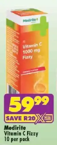 Shoprite Medirite Vitamin C Fizzy offer
