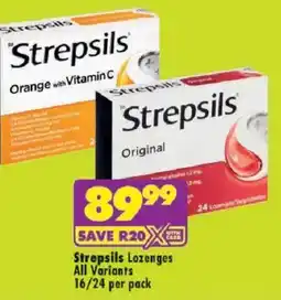 Shoprite Strepsils Lozenges All Variants offer