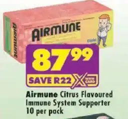 Shoprite Airmune Citrus Flavoured Immune System Supporter offer