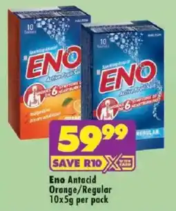 Shoprite Eno Antacid Orange/ Regular offer