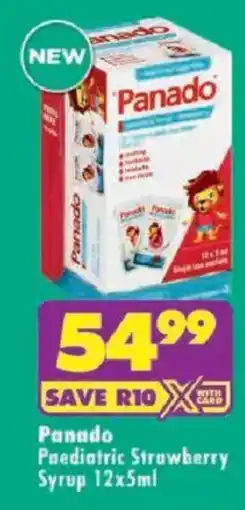 Shoprite Panado Paediatric Strawberry Syrup offer