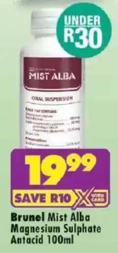 Shoprite Brunel Mist Alba Magnesium Sulphate Antacid offer