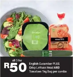 OK urban English Cucumber plus Crisp Lettuce Head and Tomatoes offer