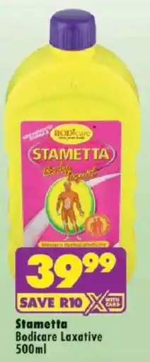 Shoprite Stametta Bodicare Laxative offer