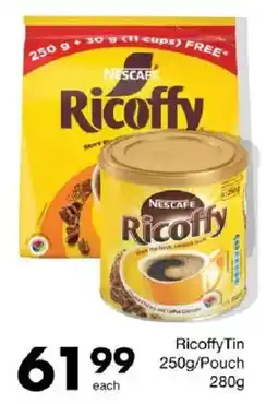 Save Nescafe Ricoffy Tin/ Pouch offer