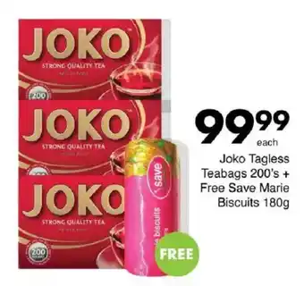 Save Joko Tagless Teabags offer
