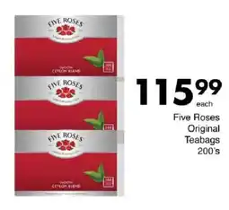 Save Five Roses Original Teabags offer
