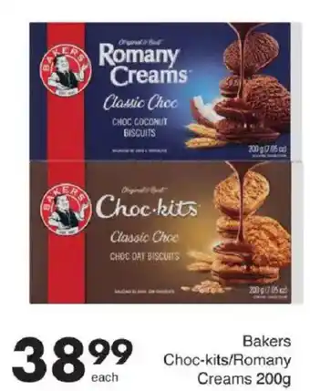 Save Bakers Choc-kits/ Romany Creams offer