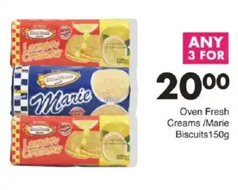Save Oven Fresh Creams/ Marie Biscuits offer