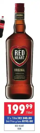 Ultra Liquors Red heart rum offer