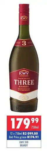 Ultra Liquors Kwv 3yo brandy offer