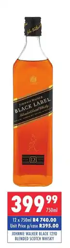 Ultra Liquors Johnnie walker black 12yo blended scotch whisky offer