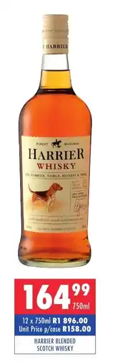 Ultra Liquors Harrier blended scotch whisky offer