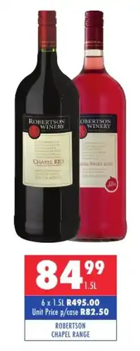 Ultra Liquors Robertson chapel range offer