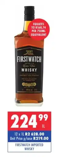 Ultra Liquors Firstwatch imported whisky offer