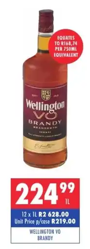 Ultra Liquors Wellington vo brandy offer