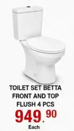 Build It Toilet set betta front and top flush offer