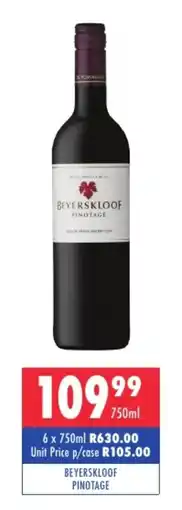 Ultra Liquors Beyerskloof Pinotage offer