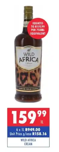Ultra Liquors Wild africa cream offer