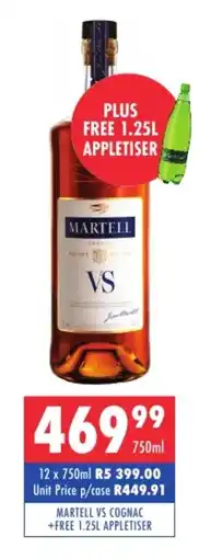 Ultra Liquors Martell vs Cognac offer