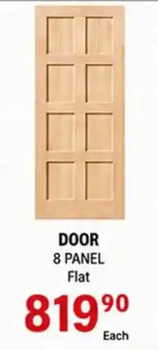 Build It Door 8 panel flat offer