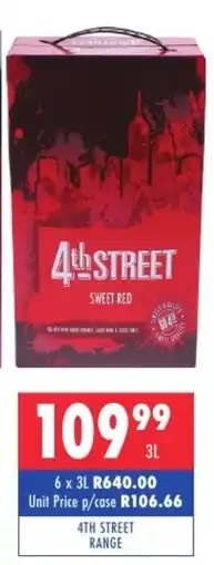 Ultra Liquors 4th street range offer