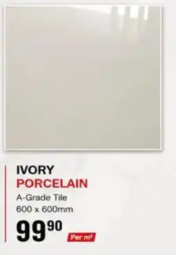 Build It Ivory porcelain A-grade tile offer