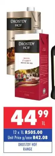 Ultra Liquors Drostdy hof range offer