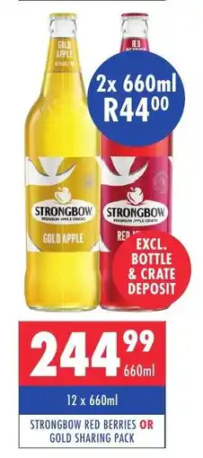 Ultra Liquors Strongbow red berries or gold offer